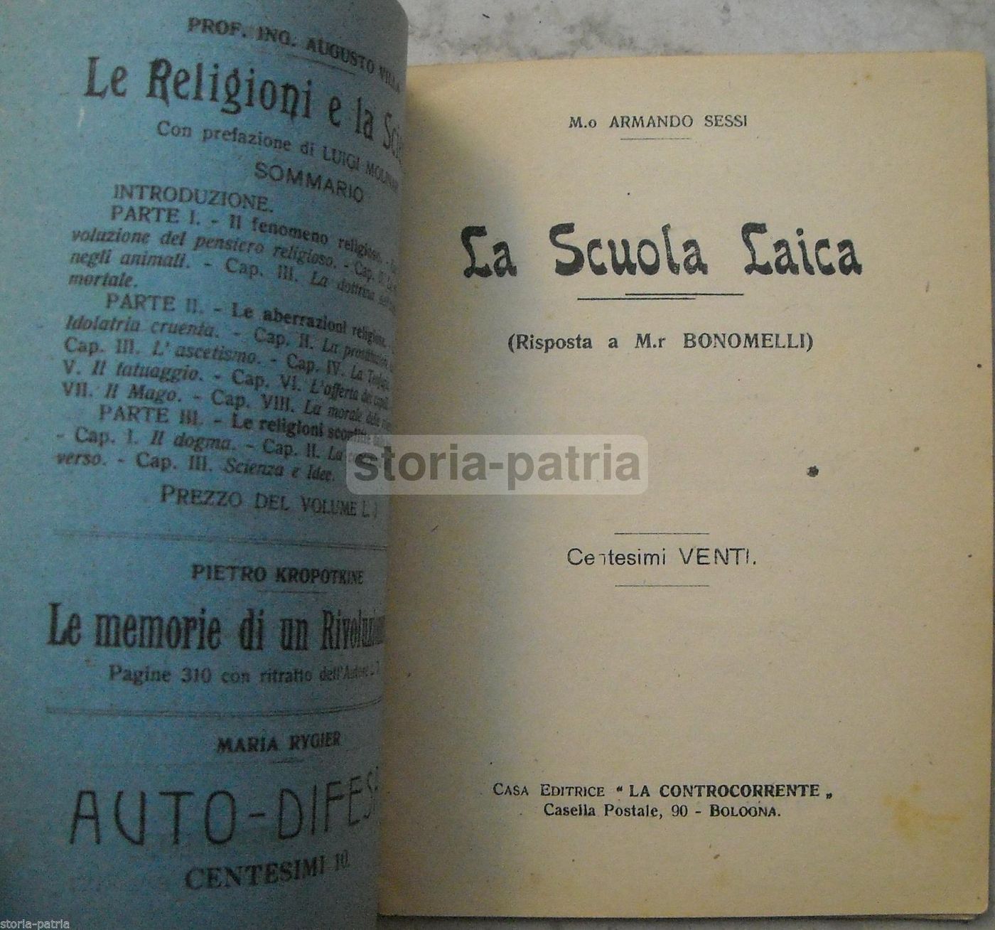 La Scuola Laica Di Armando Sessi (1912)   Risposta A Mons. Bonomelli