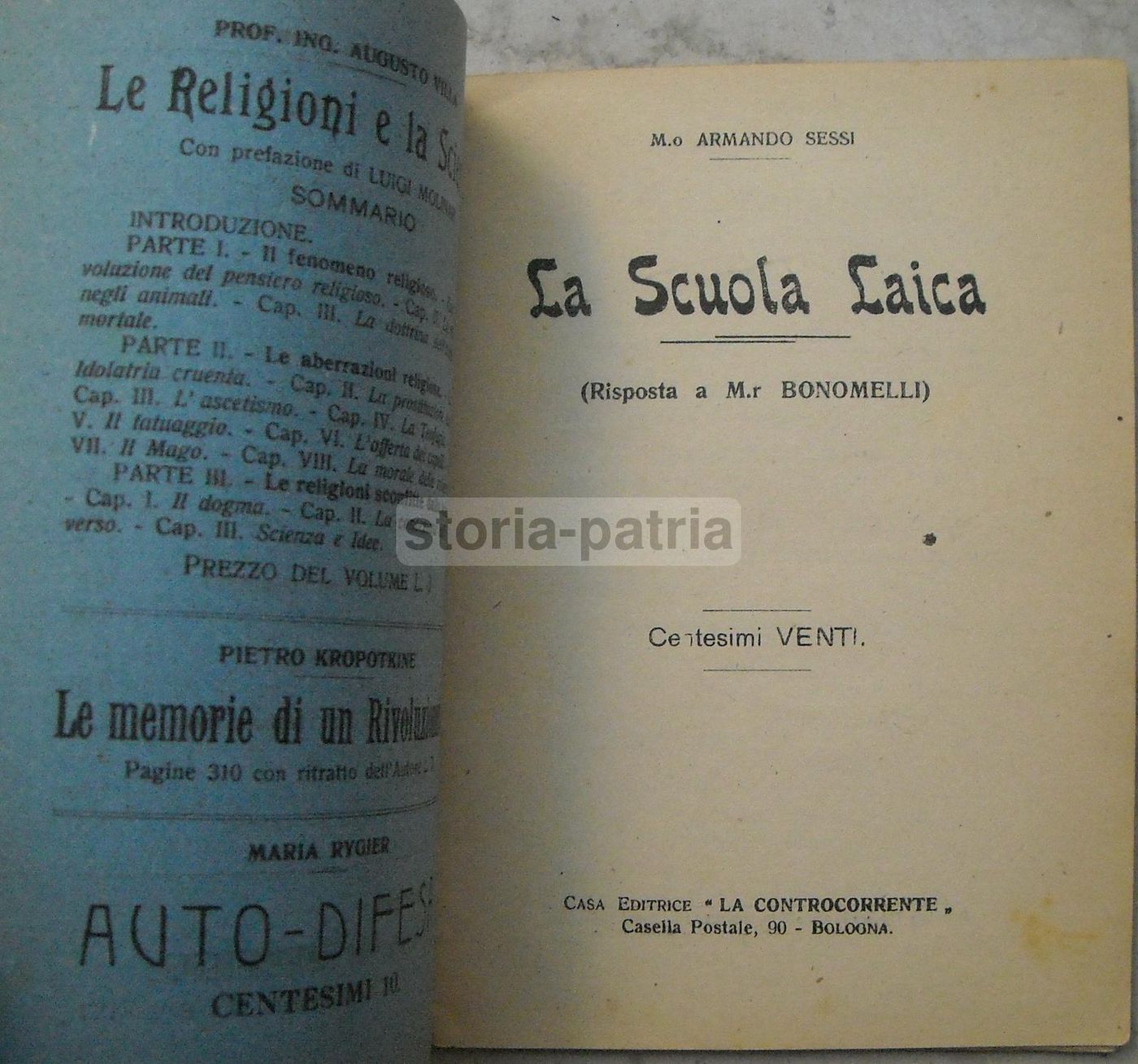 La Scuola Laica Di Armando Sessi (1912)   Risposta A Mons. Bonomelli