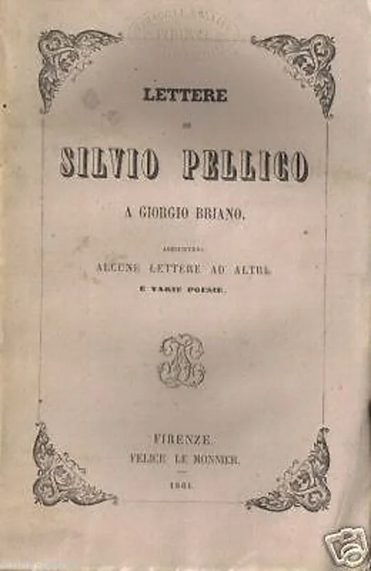 Lettere di Silvio Pellico a Giorgio Briano, le Monnier 1861