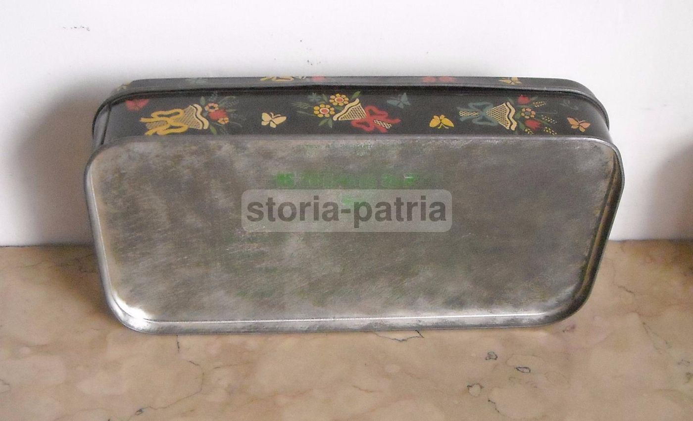 Scatola Vintage Caramelle Perugina In Latta Litografata Con Decorazioni Floreali