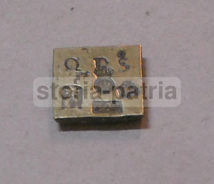 Antico Peso Da Bilancia Numismatica Con Punzoni Araldici, XVIII XIX Secolo