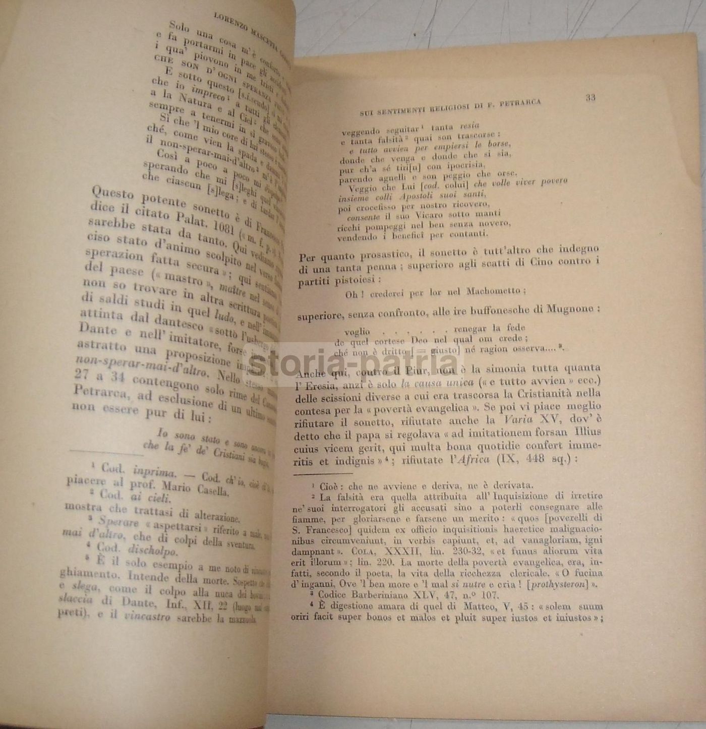 Sui Sentimenti Religiosi Di F. Petrarca   Mascetta Caracci (1933)