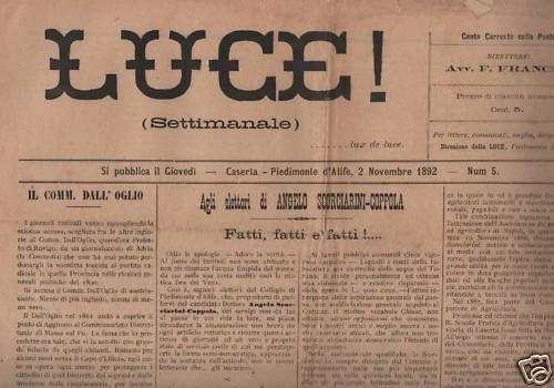 Giornale Luce 1892 Piedimonte d'Alife Caserta Politica Elettorale