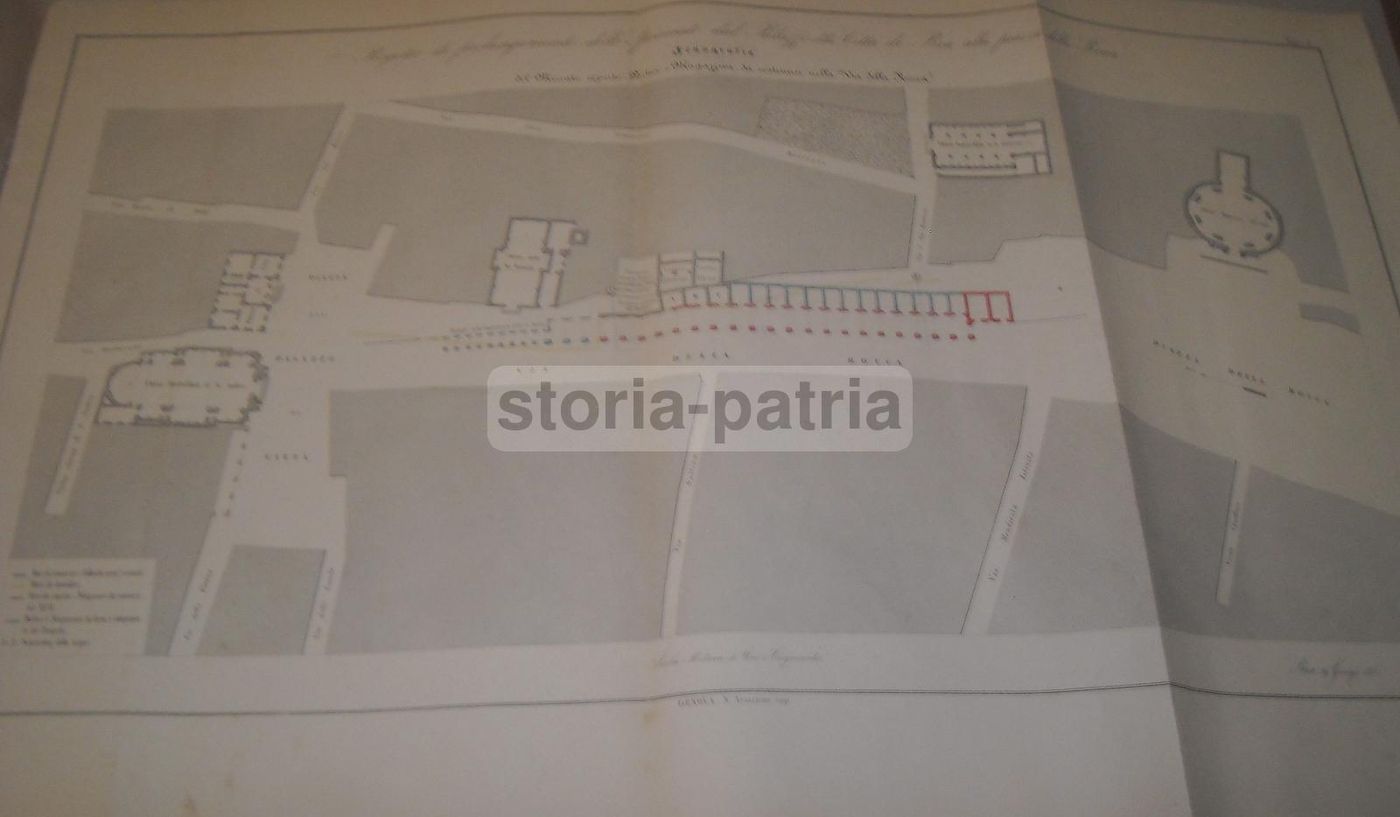 Progetto Di Prolungamento Dello Spianato Di Bra 1858 Carlo Della Veneria Tavole Originali