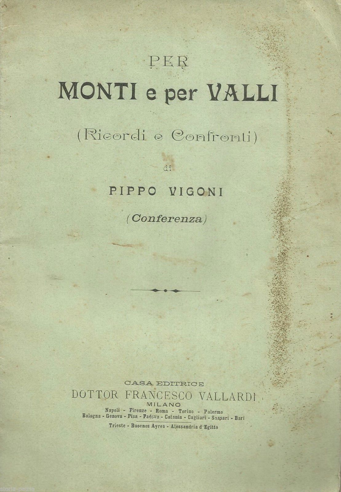 Pippo Vigoni: Per Monti E Per Valli (1898)