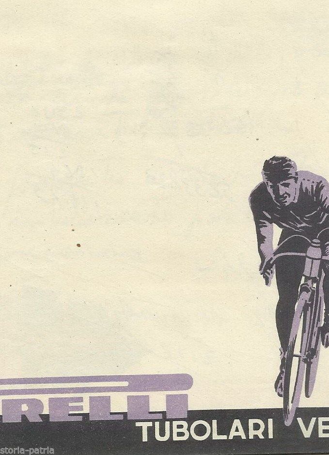 Pubblicità Pirelli Tubolari Velo Ciclismo, M. Duse, Anni '50