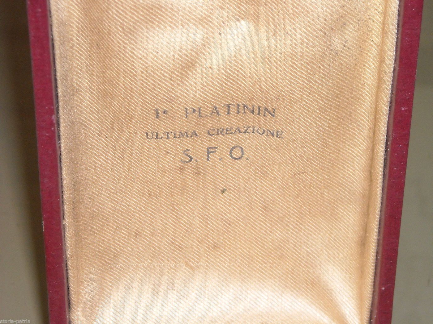 Astuccio Pubblicitario Platinin Vintage Ovale Anni '50