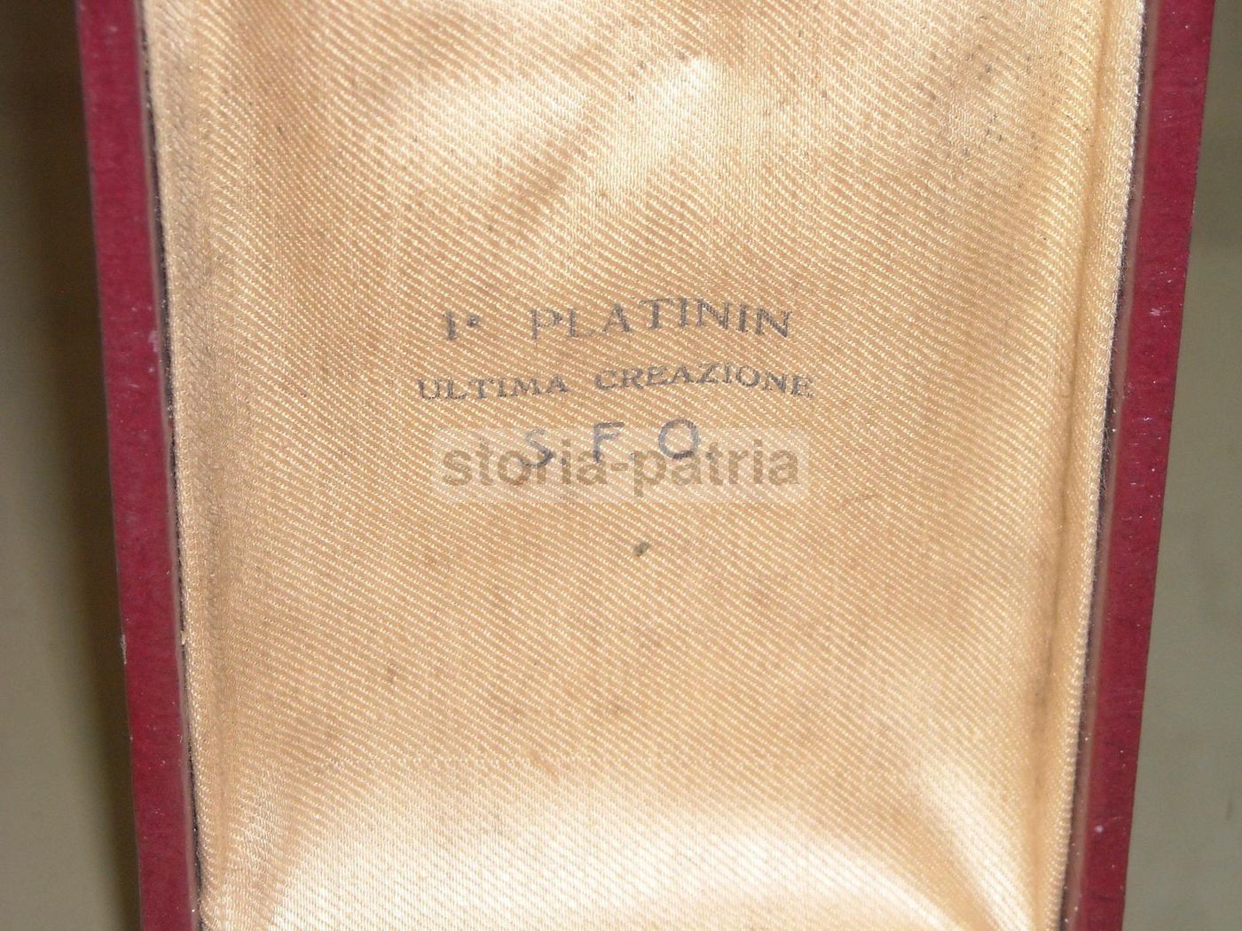Astuccio Pubblicitario Platinin S.F.O. Epoca Metà '900 Vintage