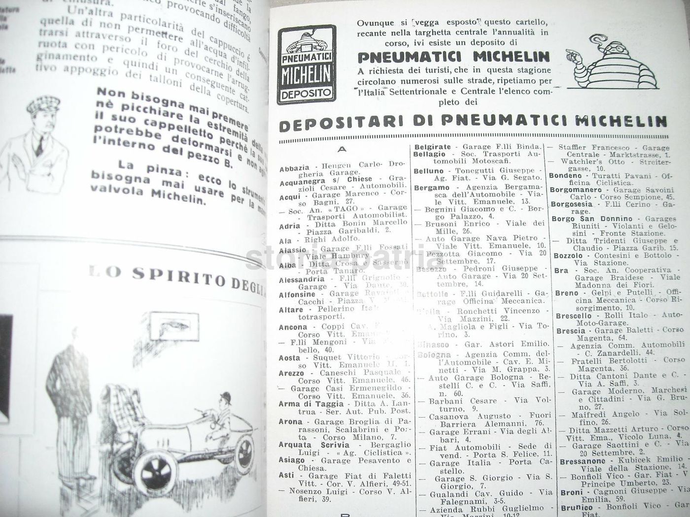 Rivista Bibendum Michelin, Giugno 1926, Pubblicità Pneumatici