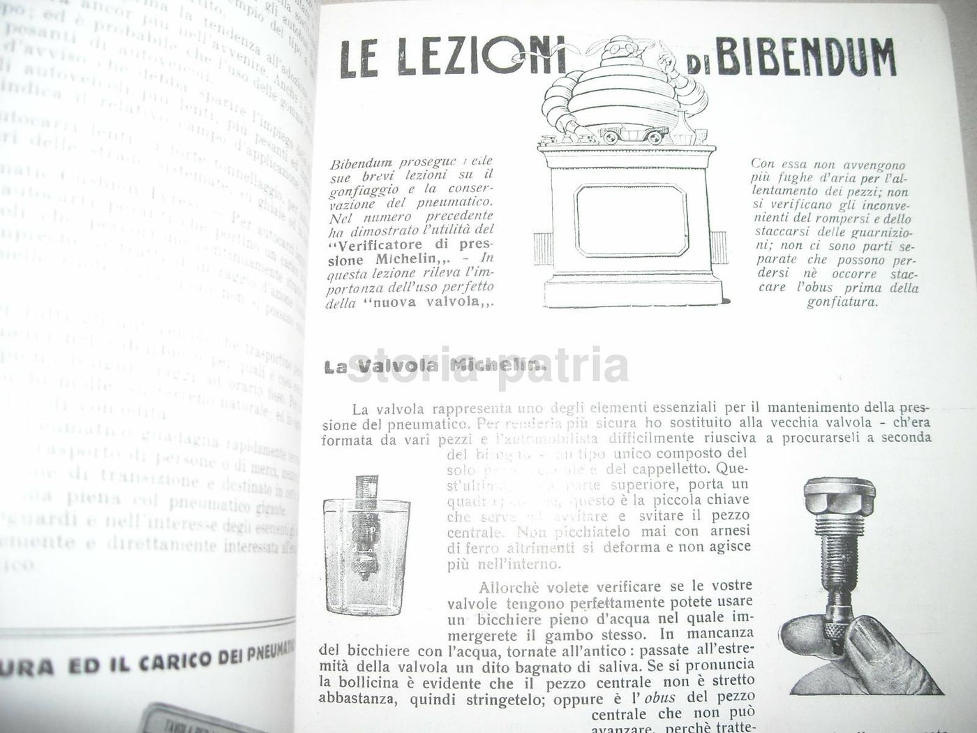 Rivista Bibendum Michelin, Giugno 1926, Pubblicità Pneumatici