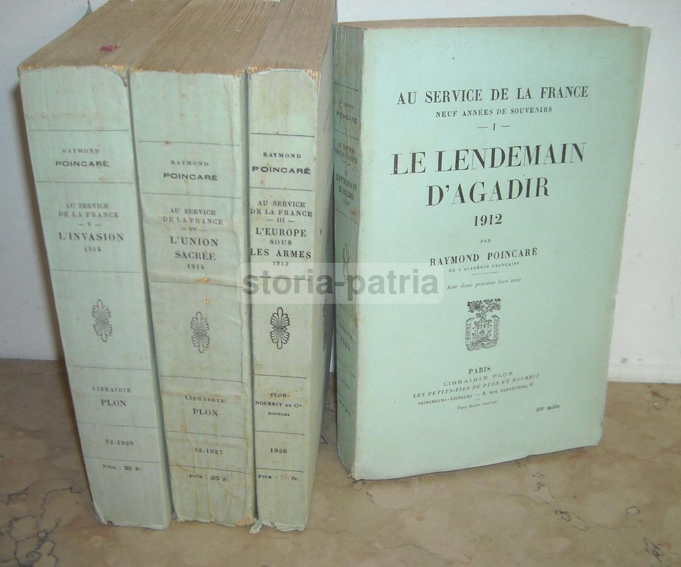Poincaré: Au Service De La France. Quattro Volumi 1912 1914, Agadir E Guerra