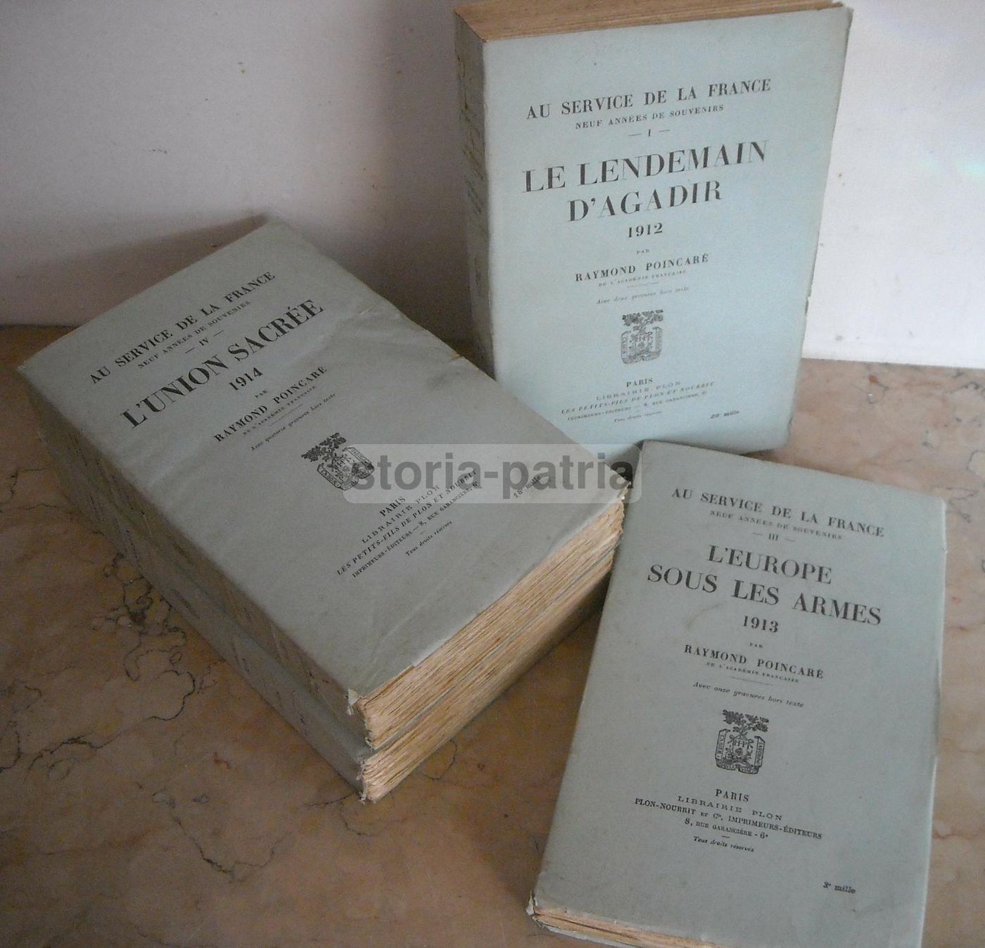 Poincaré: Au Service De La France. Quattro Volumi 1912 1914, Agadir E Guerra