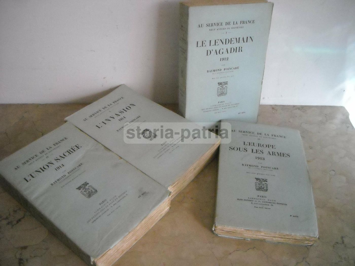 Poincaré: Au Service De La France. Quattro Volumi 1912 1914, Agadir E Guerra