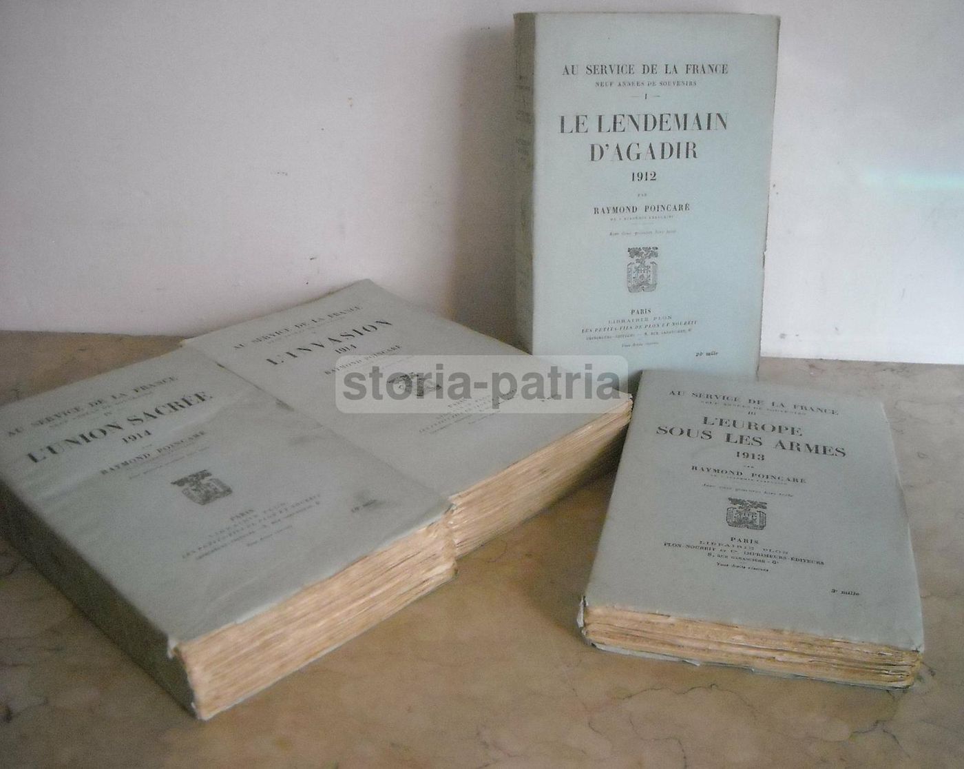 Poincaré: Au Service De La France. Quattro Volumi 1912 1914, Agadir E Guerra