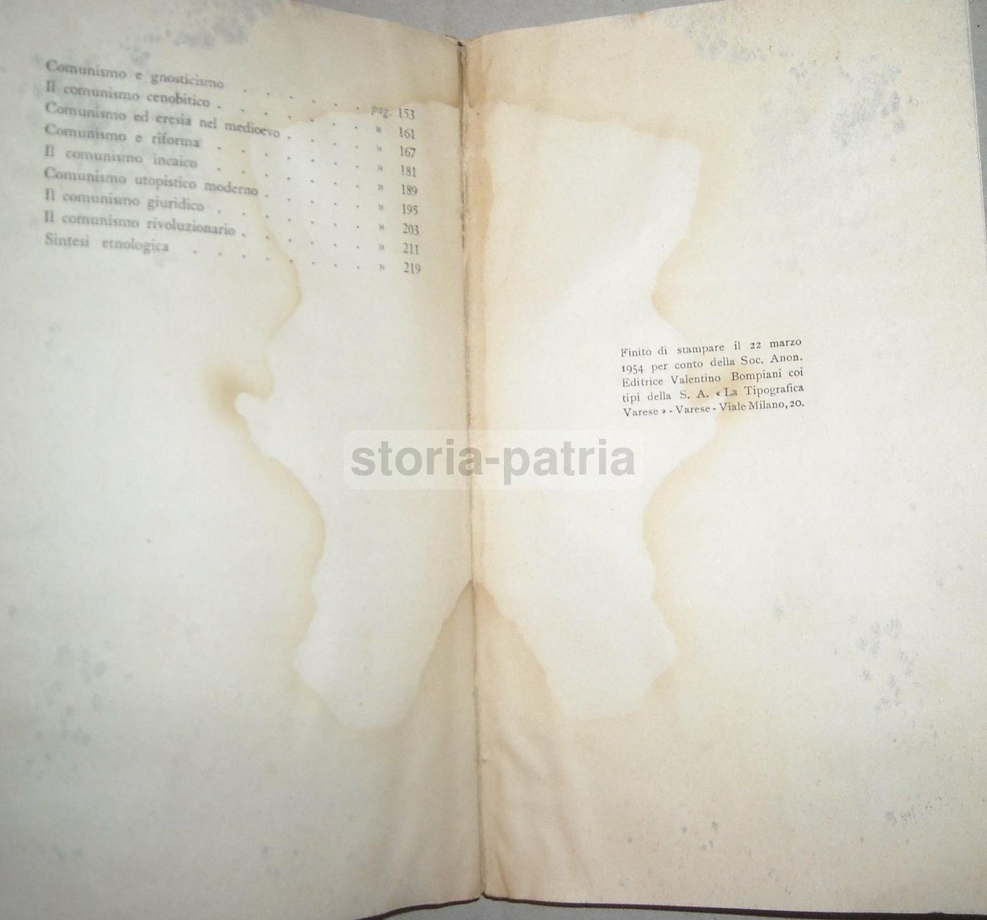 Comunismi Non Marxisti. Pietro Scotti, 1954. Bompiani. Filosofia Politica