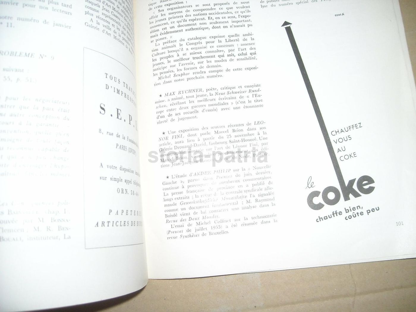 Preuves: Rivista Anticomunista N. 57, 1955 (Koestler, Leonor Fini)