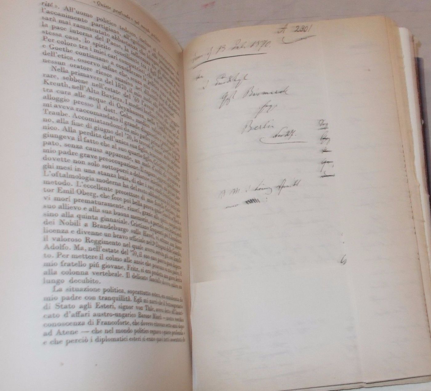 Memorie Di Bernhard Von Bülow, Vol. IV: 1849 1897. Diplomazia, Grecia, Corfù, Italia.