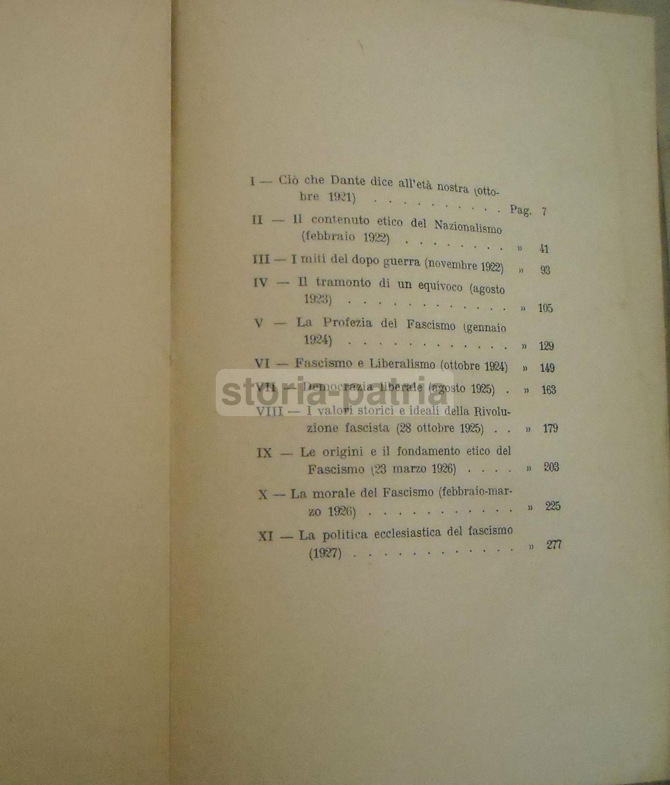 Dal Nazionalismo Al Fascismo   Francesco Ercole, 1928