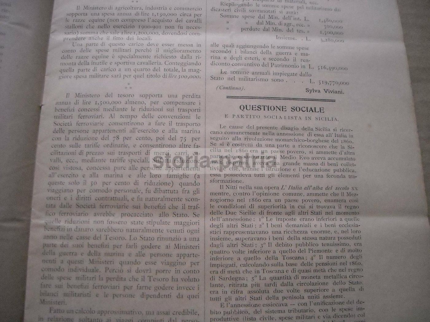 Rivista Il Socialismo 1903, Enrico Ferri: Politica Ed Economia