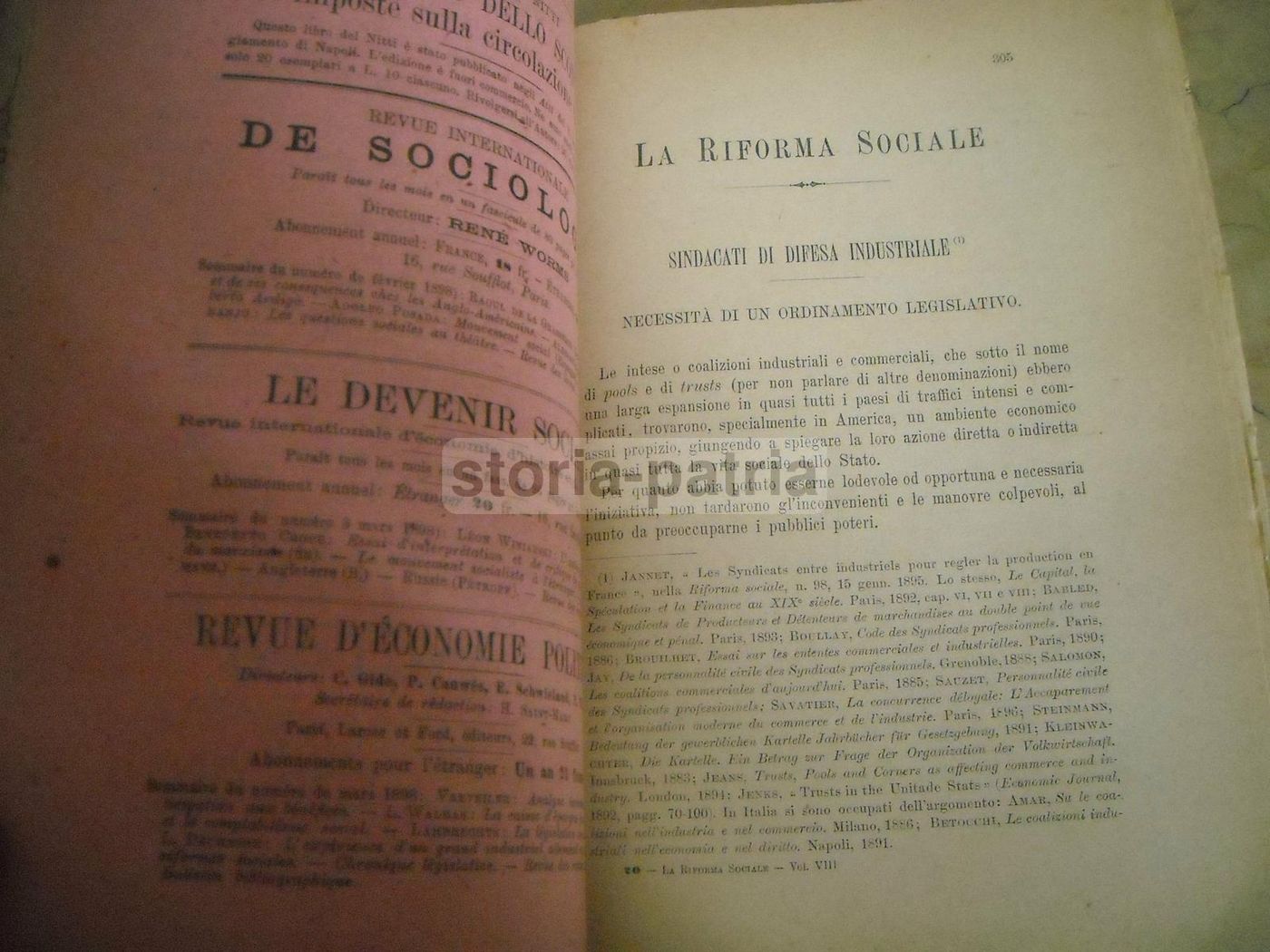 La Riforma Sociale 1898   Rassegna Di Scienze Sociali E Politiche   Francesco S. Nitti