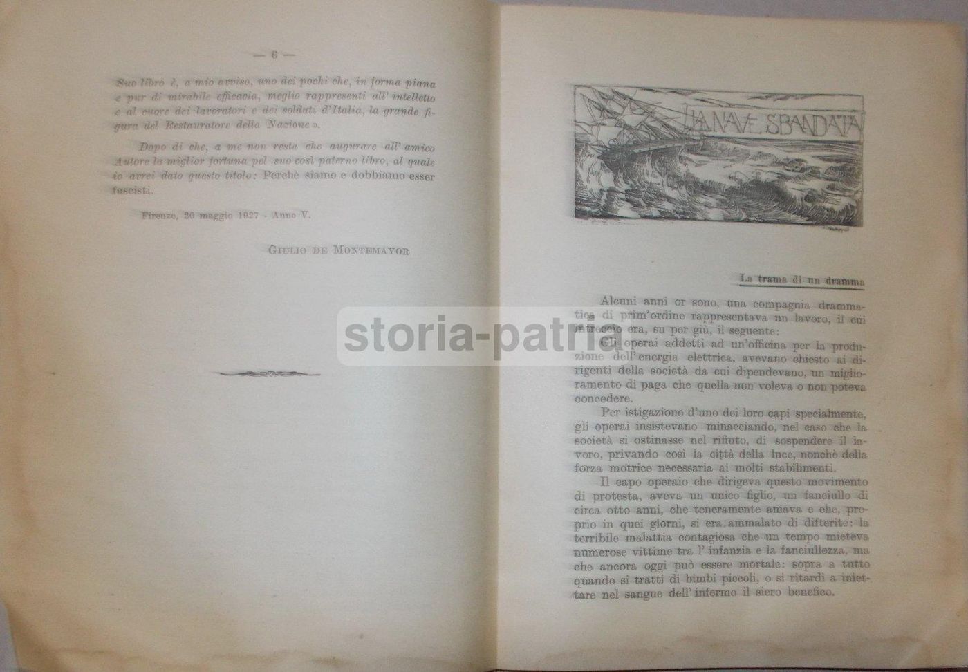 Il Grande Nocchiero Di Lelio Fiori (1927)   Fascismo, Lavoro E Sindacato