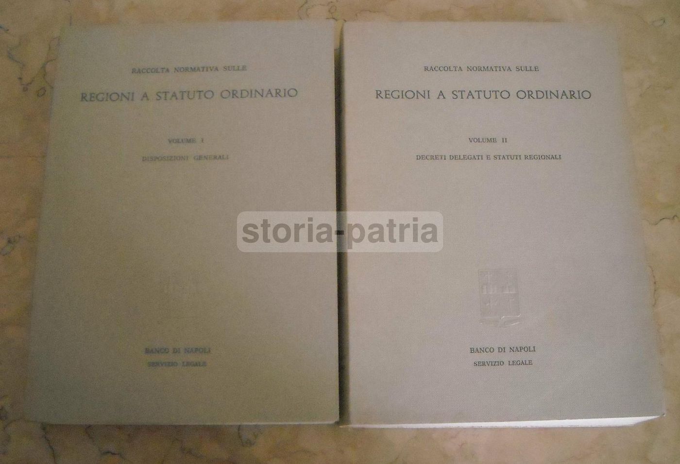 Raccolta Normativa Sulle Regioni A Statuto Ordinario   Banco Di Napoli 1972