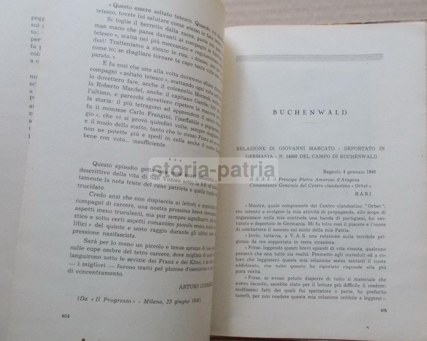 Centro Clandestino Orbet: Partigiani Antifascisti, Palmieri 1949