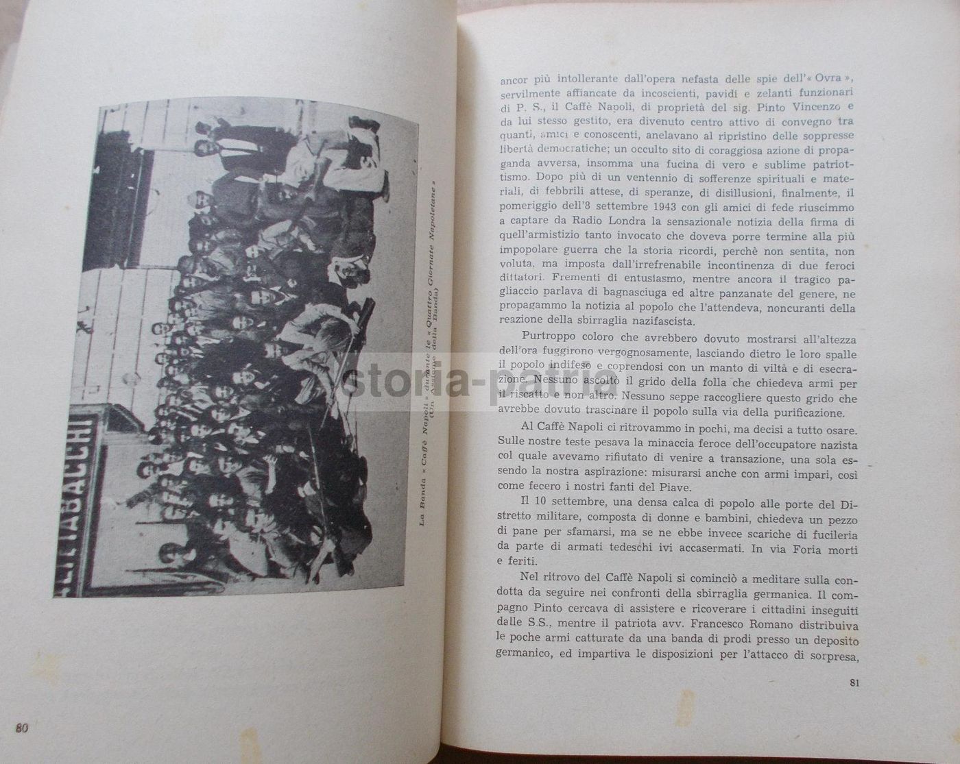 Centro Clandestino Orbet: Partigiani Antifascisti, Palmieri 1949