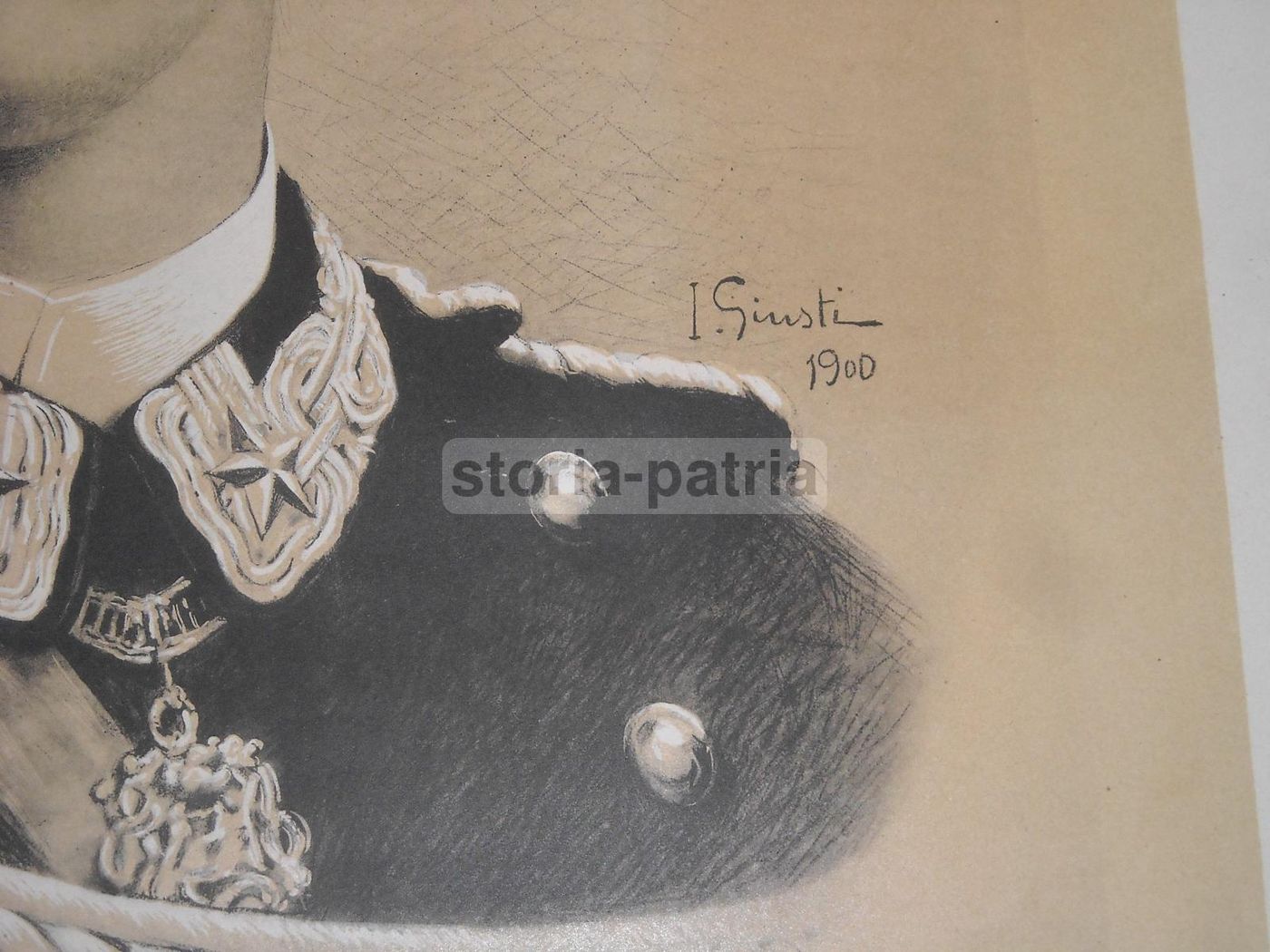 Manifesto Ritratto Savoia Giusti Fototipia Danesi Roma 1900