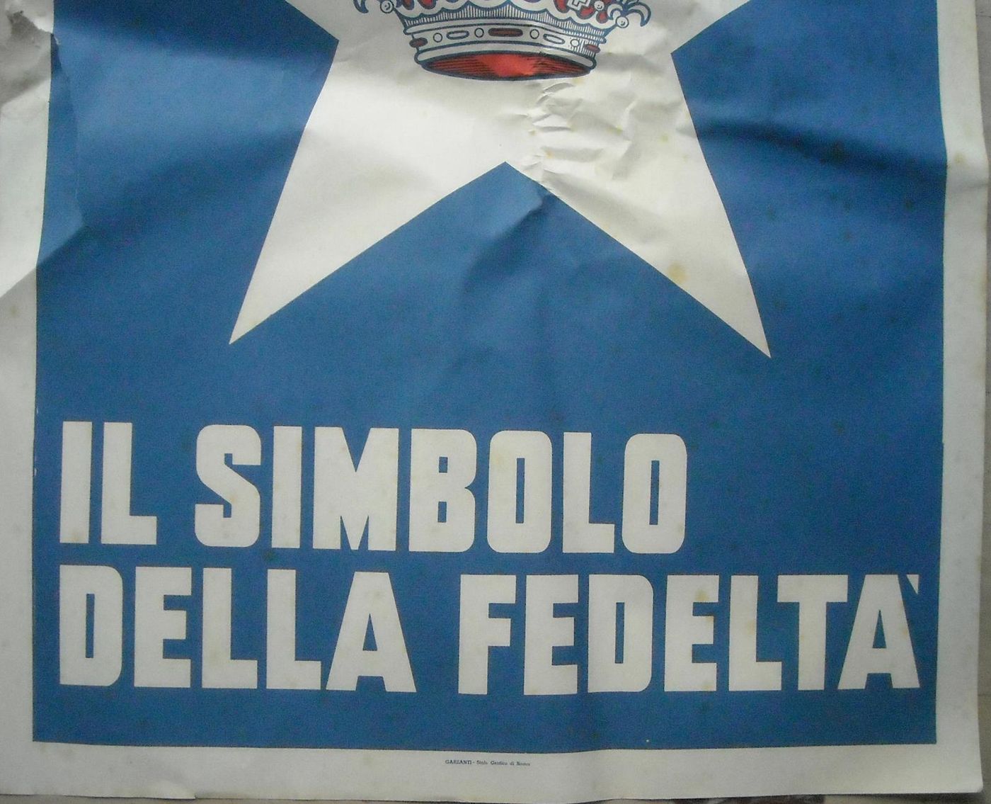 Manifesto Politico Monarchico Stella E Corona, Anni '40