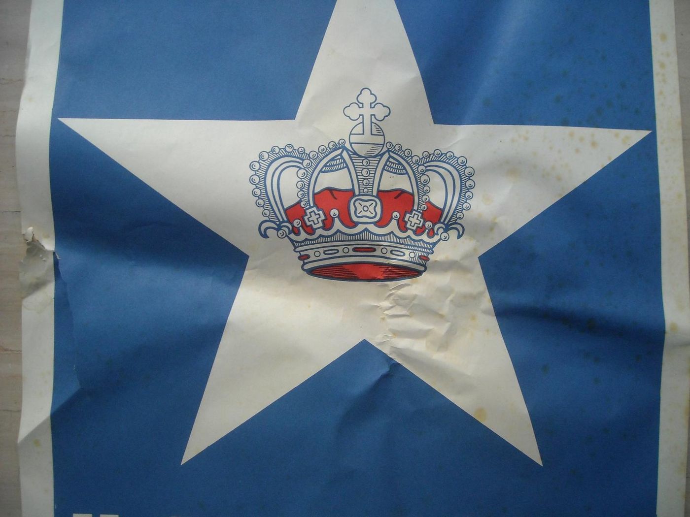Manifesto Politico Monarchico Stella E Corona, Anni '40