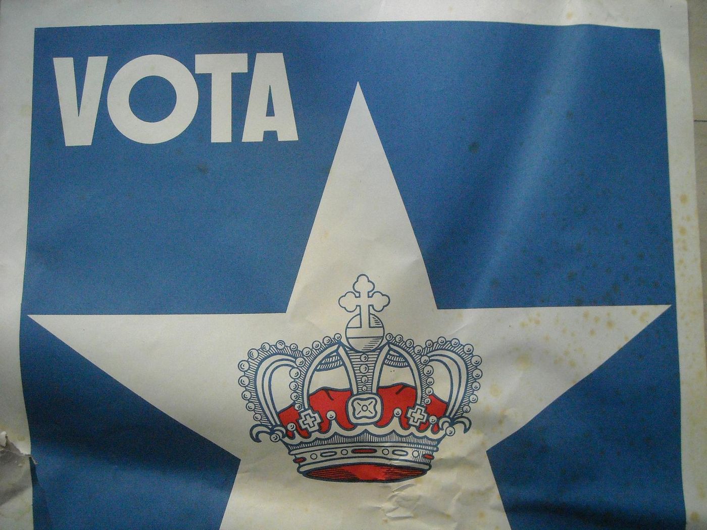 Manifesto Politico Monarchico Stella E Corona, Anni '40