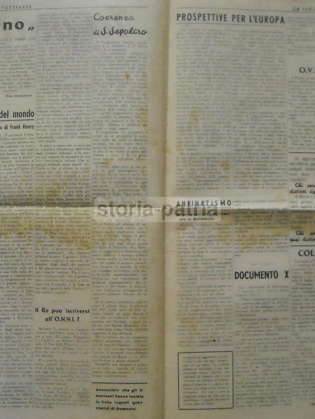 La Pattuglia 1945, Giornale Antifascista Siciliano, Michele Crisafulli