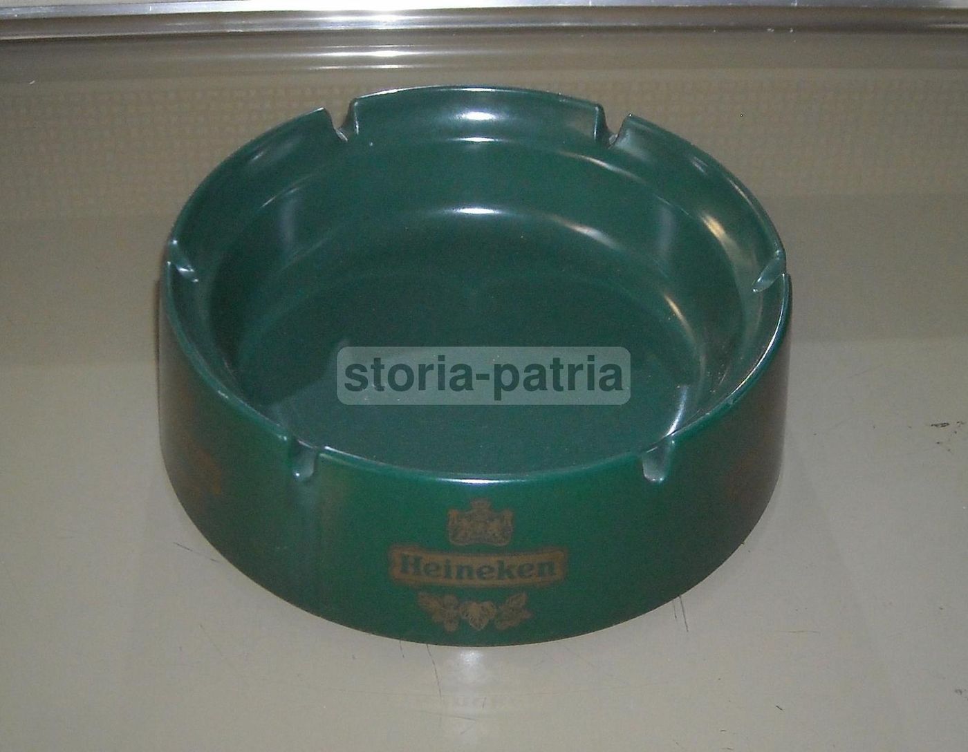 Posacenere Heineken Vintage Anni '70 Stemma Araldico Mebel Italy