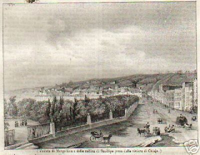 Veduta Di Mergellina E Posillipo Dalla Riviera Di Chiaia, Napoli 1839