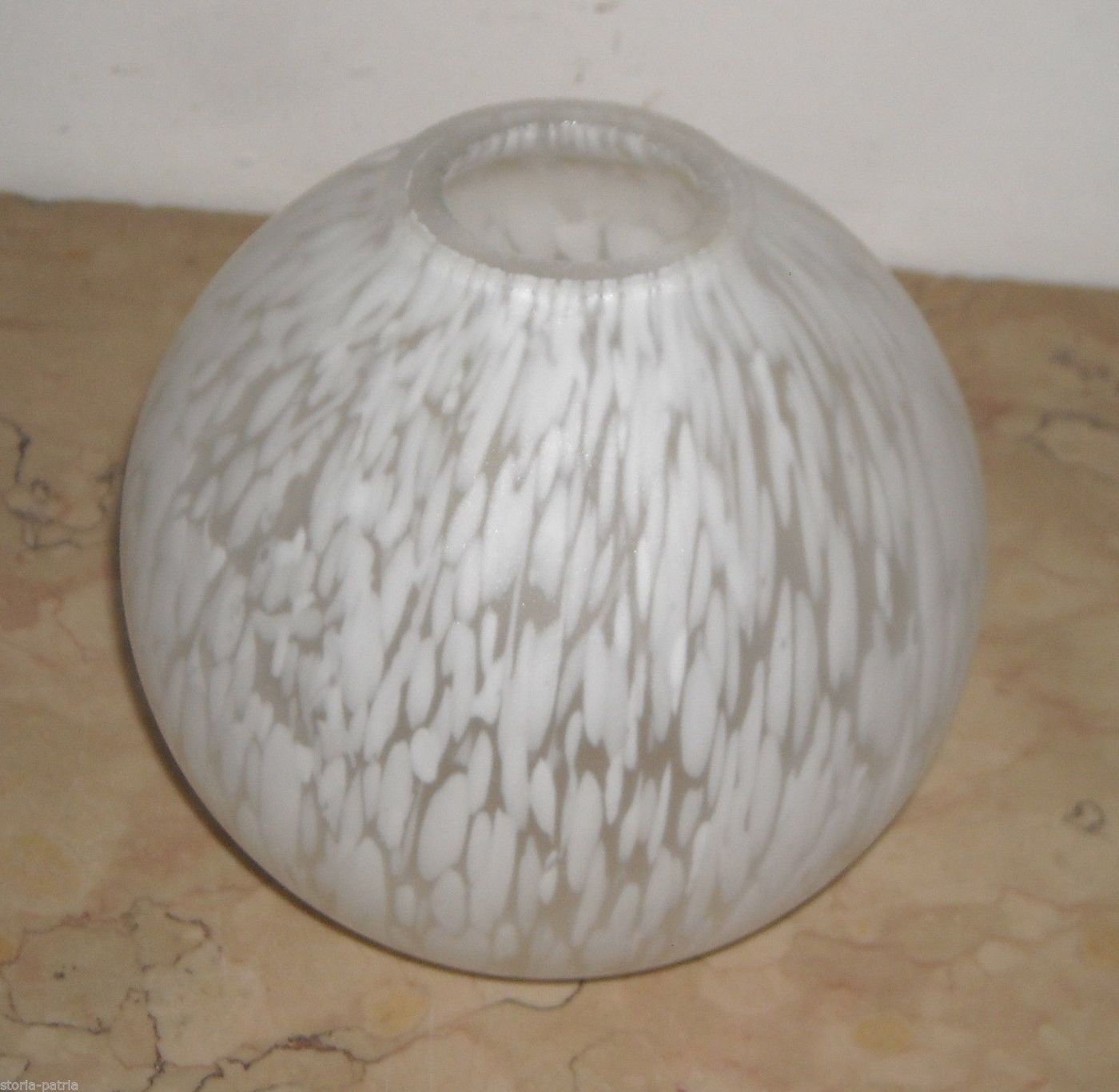 Coppa Globulare Per Lampada In Vetro, Anni '30 '60