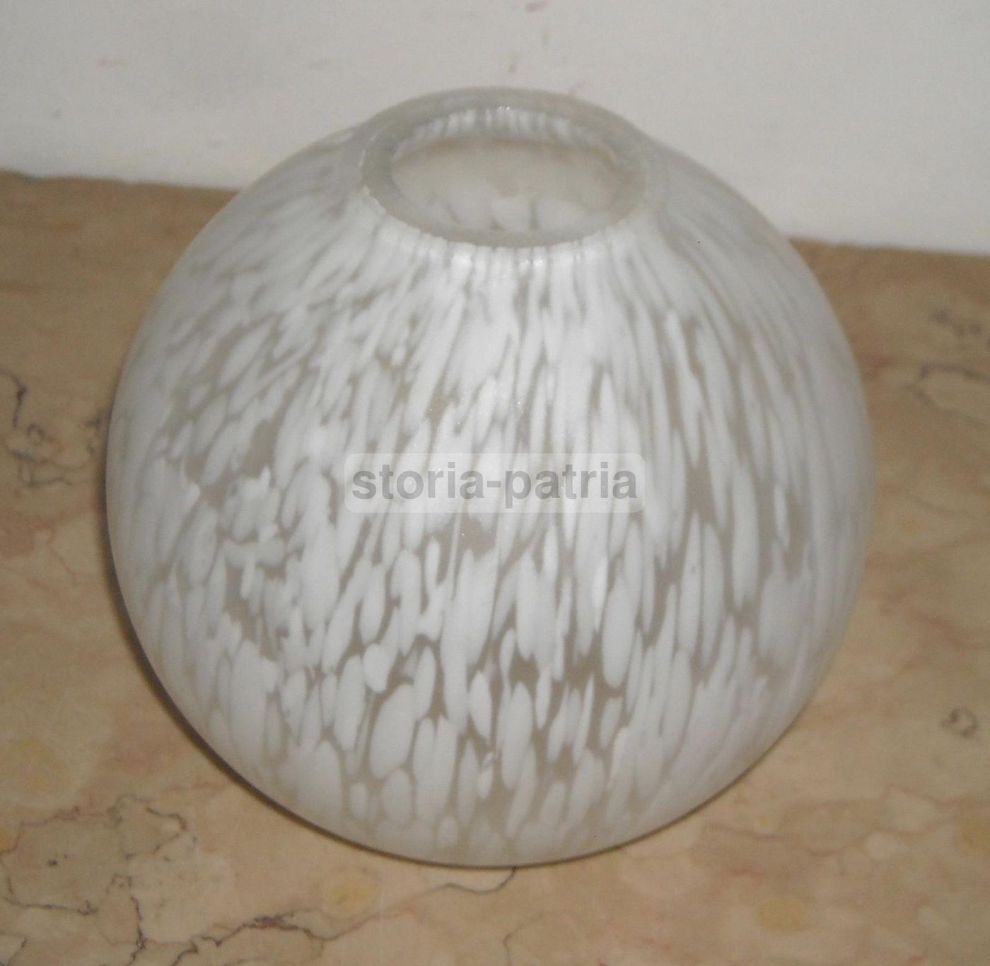 Coppa Globulare Per Lampada In Vetro, Anni '30 '60