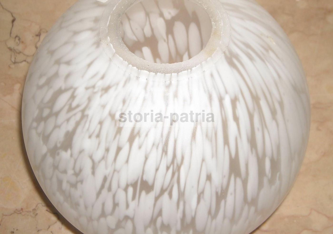 Coppa Globulare Per Lampada In Vetro, Anni '30 '60