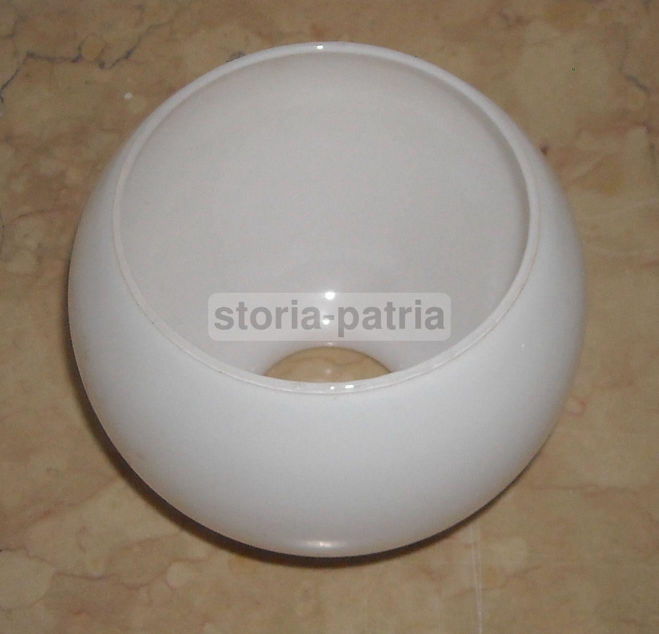Coppa Vetro Opalescente Per Lampada Vintage Anni '30 '60