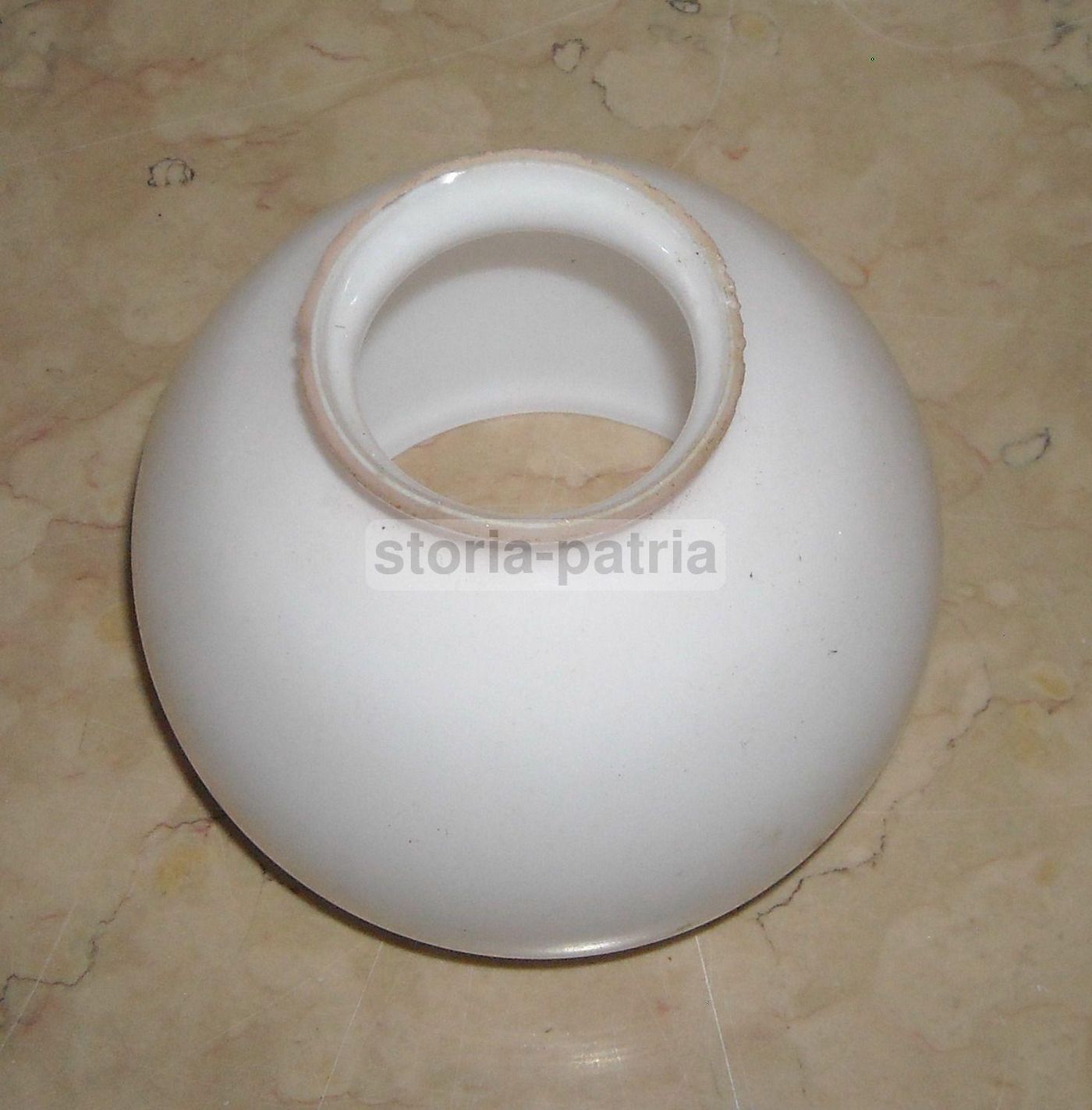 Coppa Vetro Opalescente Per Lampada Vintage Anni '30 '60
