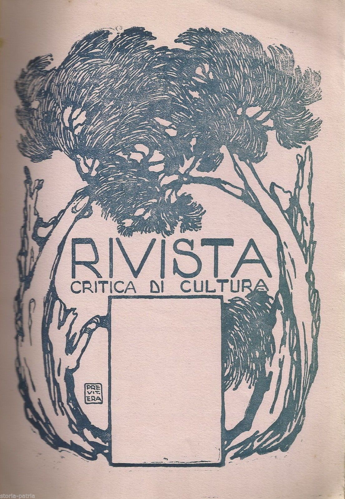 Incisione Di Previtera, 1921   Rivista Critica Di Cultura, Xilografia