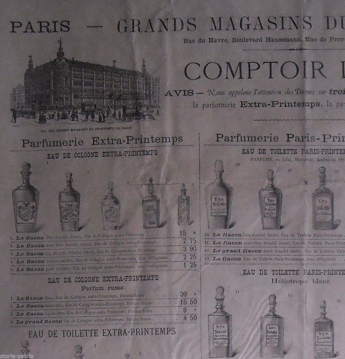 Catalogo Profumeria Grands Magasins Du Printemps Paris Epoca Liberty
