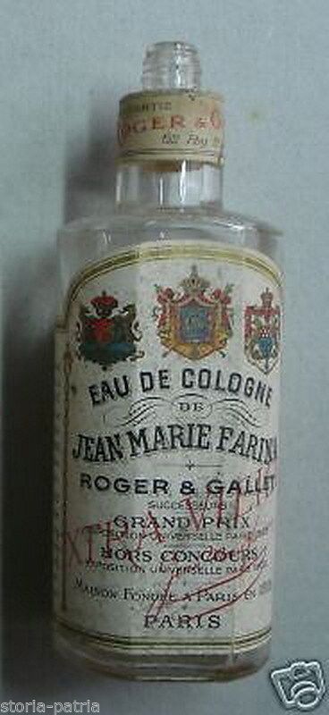 Bottiglia Eau De Cologne Jean Marie Farina Roger & Gallet Vintage
