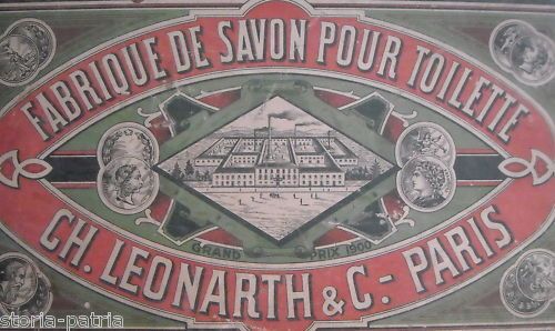 Stampa Pubblicitaria Antica Sapone Ch. Leonarth Parigi 1900