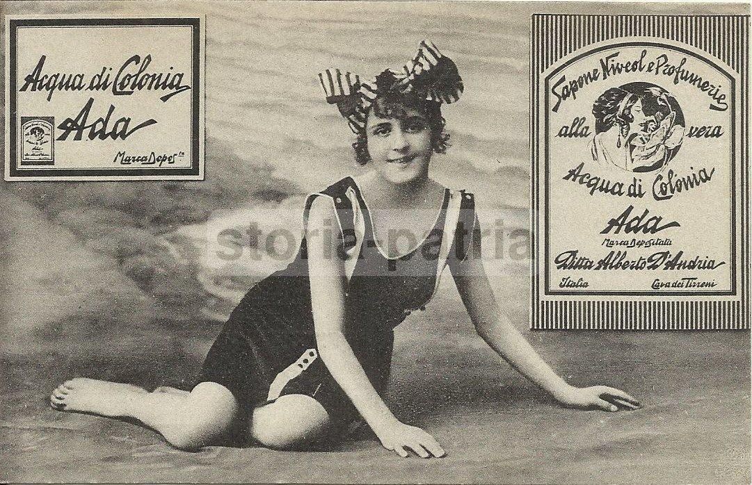 Cartolina Profumeria Ada Cava Dei Tirreni Sapone Niveol 1920