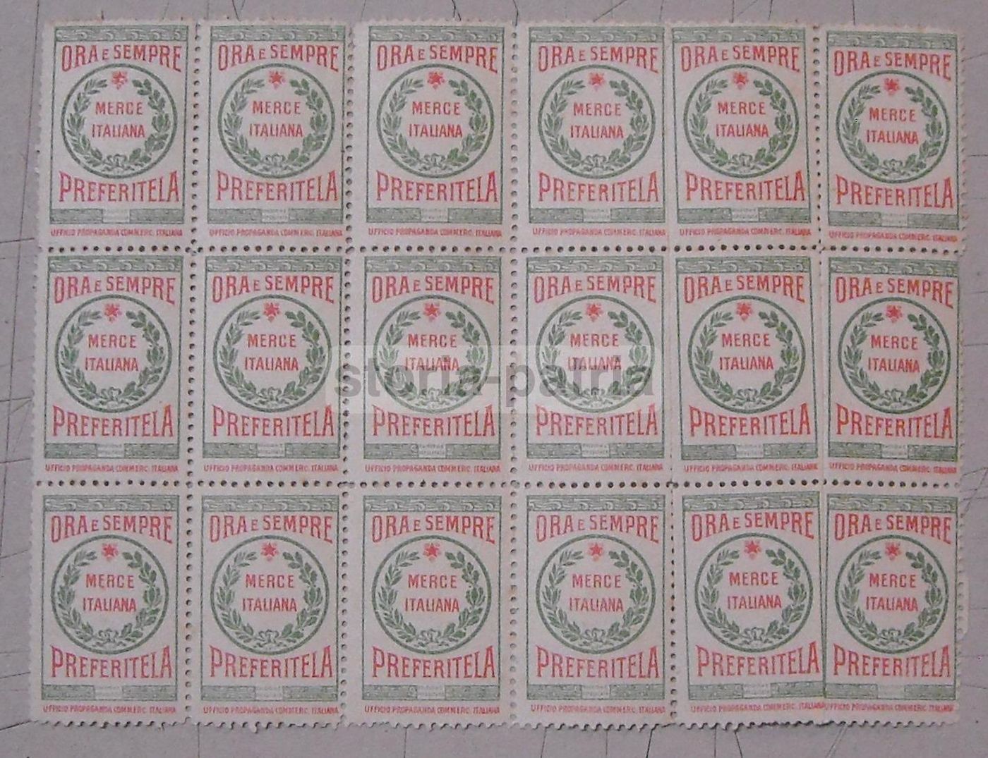 Chiudilettera Propaganda Made In Italy Epoca 18 Pezzi Tricolore