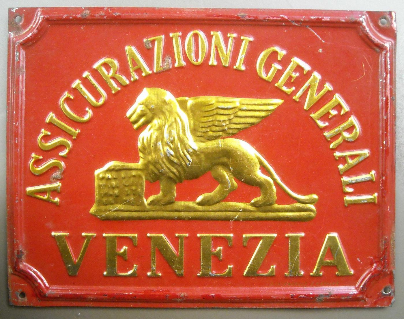 Targa Pubblicitaria Assicurazioni Generali Venezia: Leone Alato
