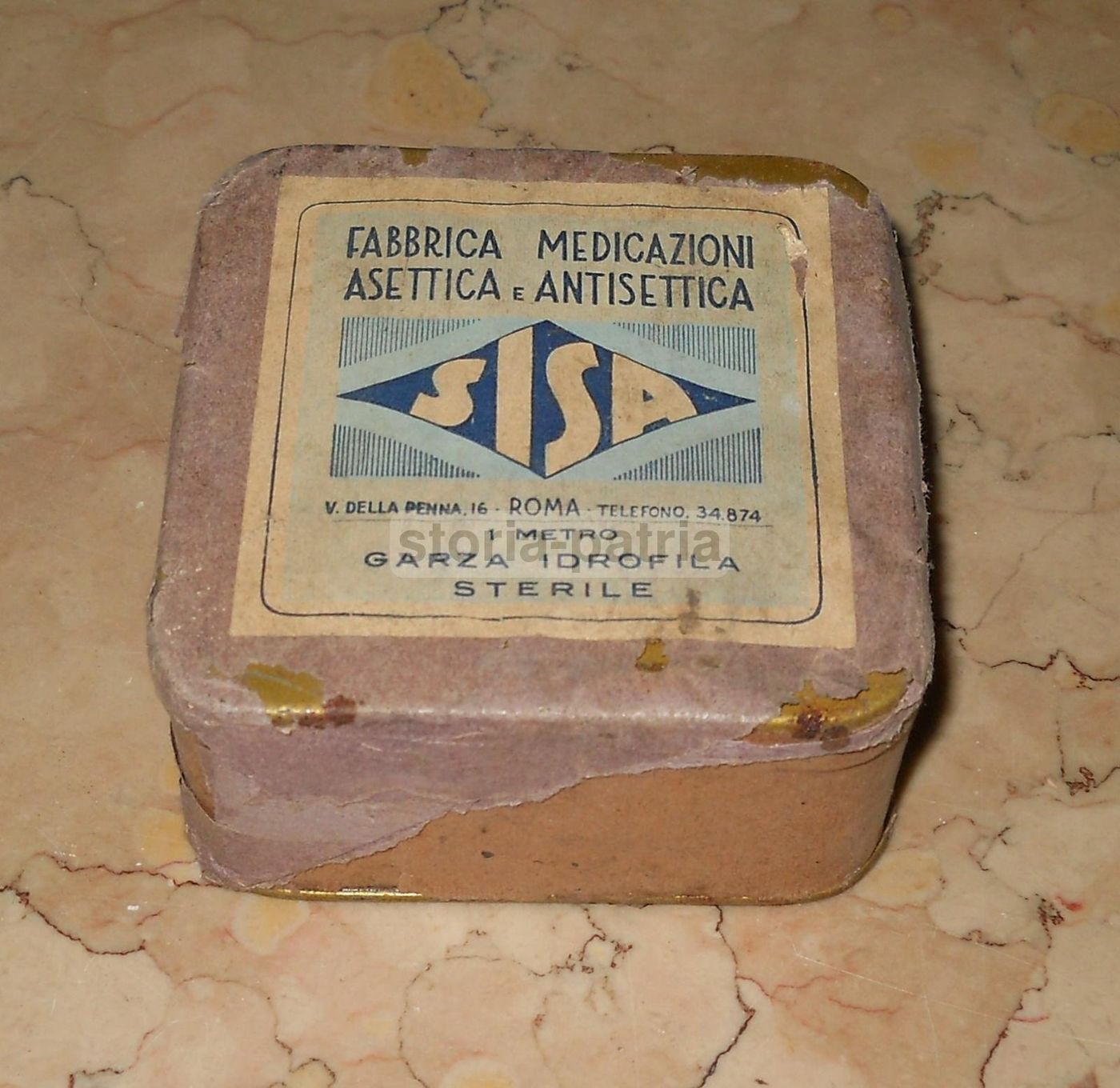 Astuccio Vintage SISA Roma Medicazioni Asettica Anni '30 '50