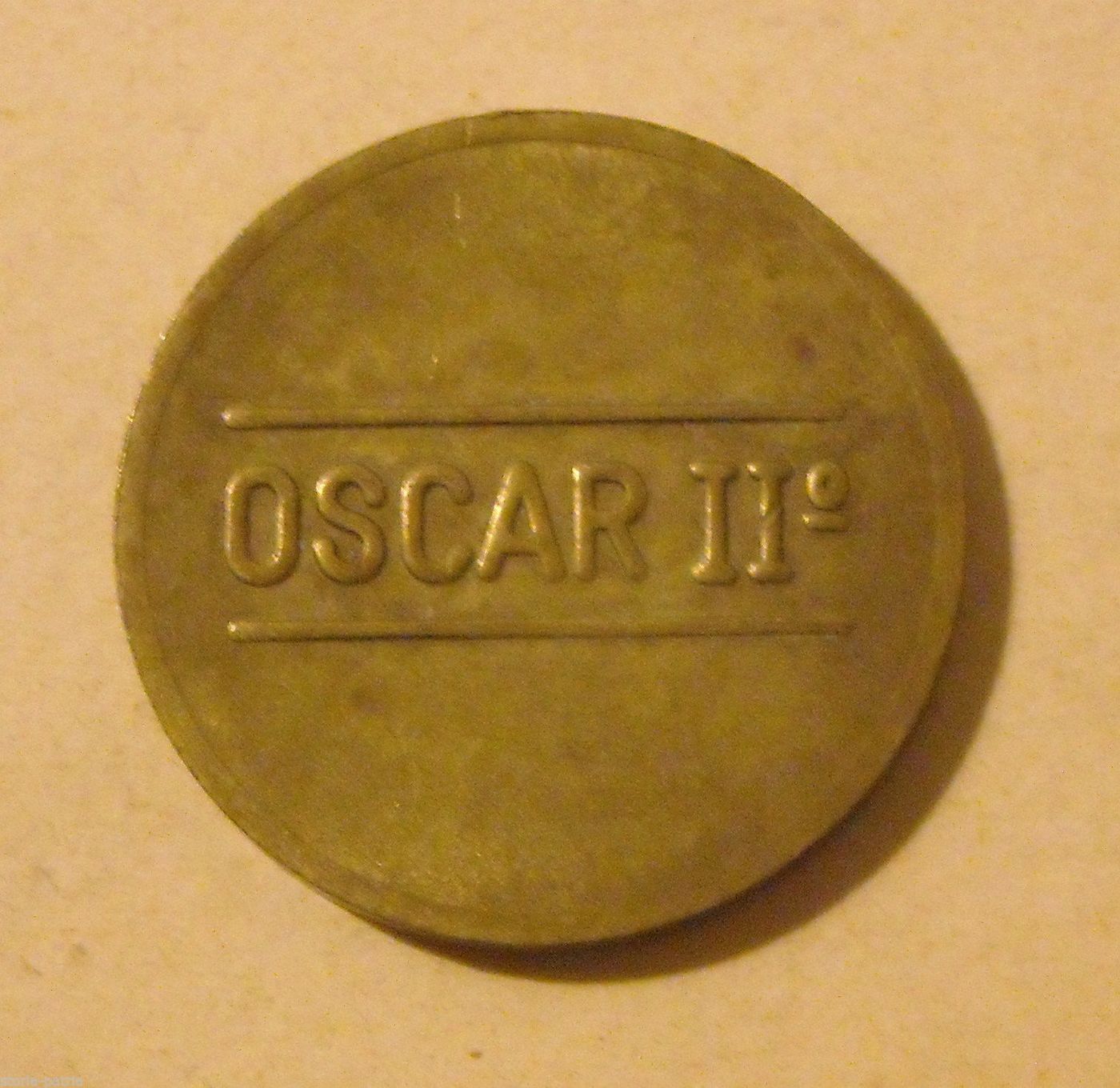 Gettone Pubblicitario Oscar II, Metallo, Anni '50