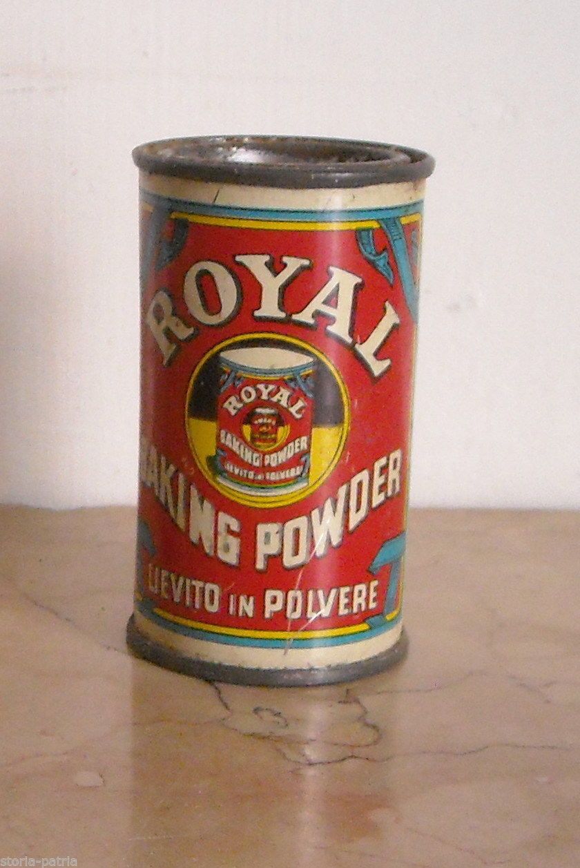 Barattolo Lievito Royal Baking Powder, Piletti Milano, Anni '50